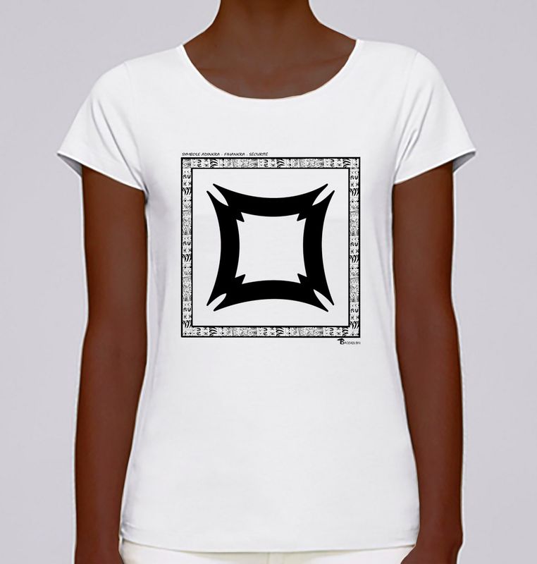 TEE SHIRT SYMBOLE ADINKRA  "FIHANKRA "  SÉCURITÉ