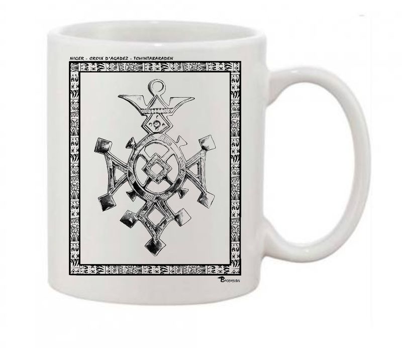 MUG FASHION  BIJOUX CROIX D'AGADEZ TCHINTABARADEN