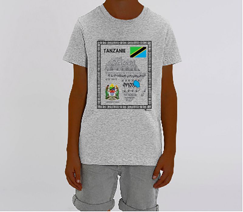 TEE SHIRT PAYS TANZANIE