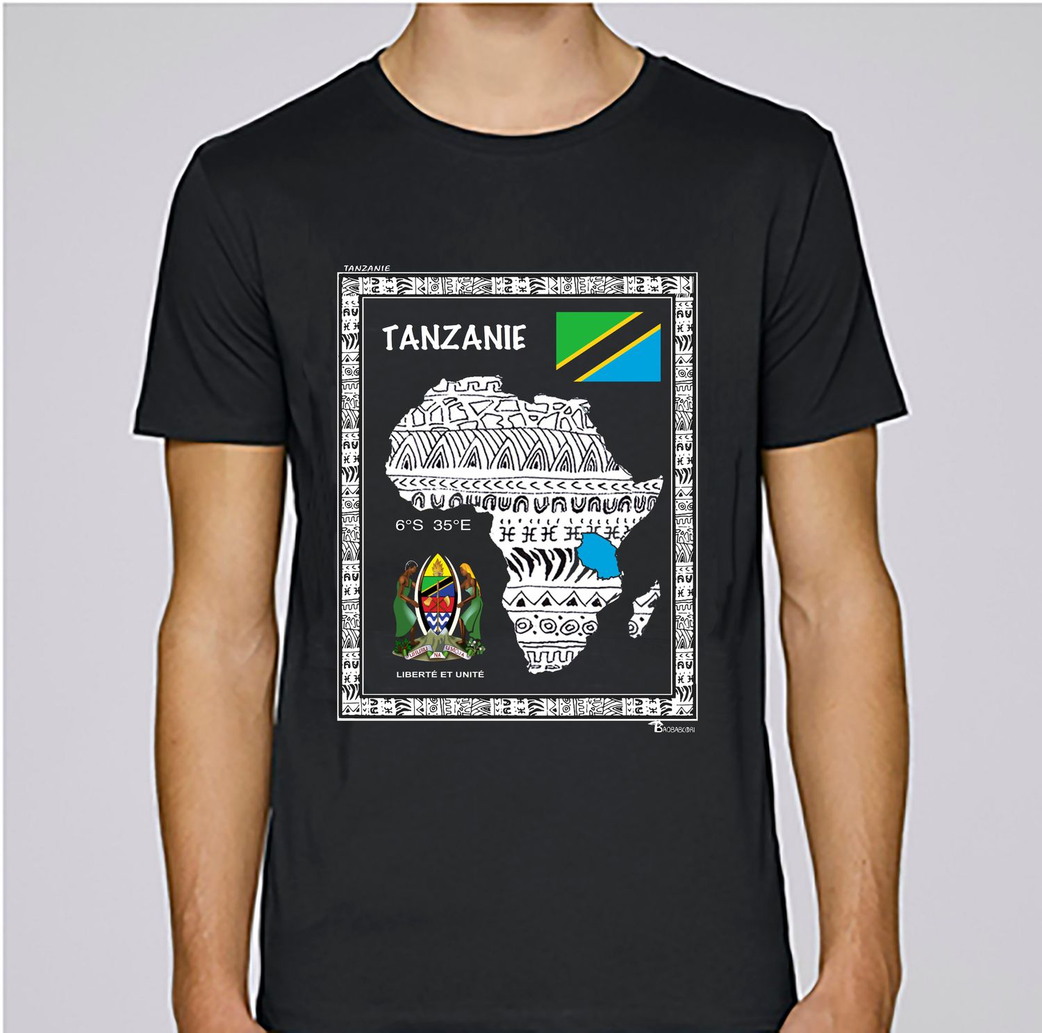 TEE SHIRT PAYS TANZANIE