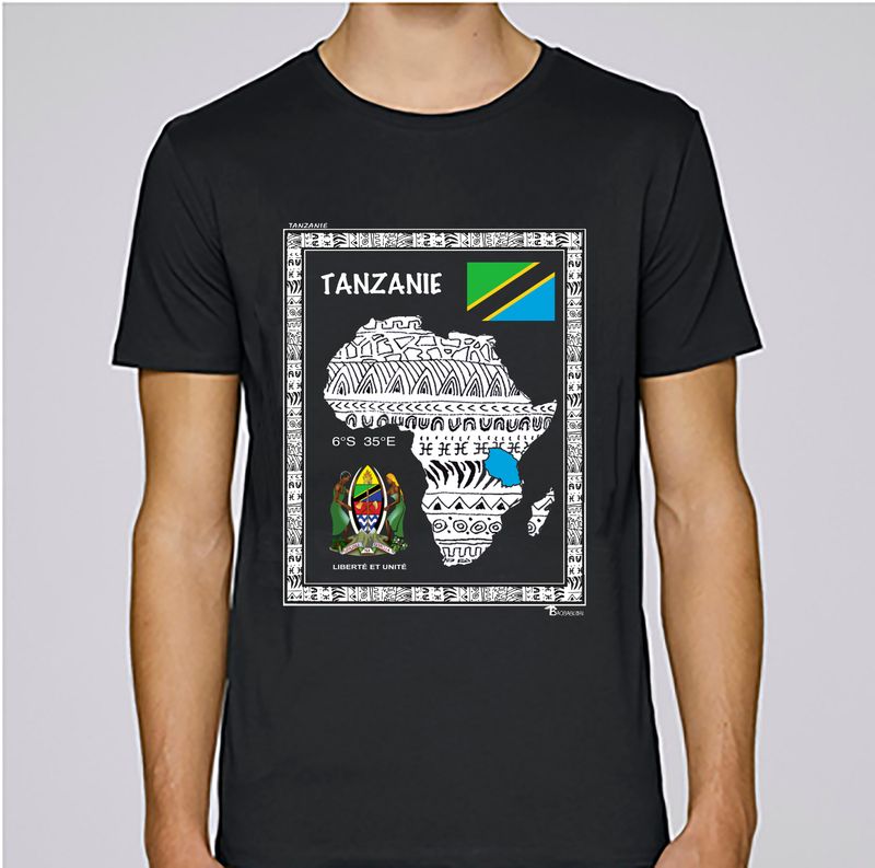 TEE SHIRT PAYS TANZANIE