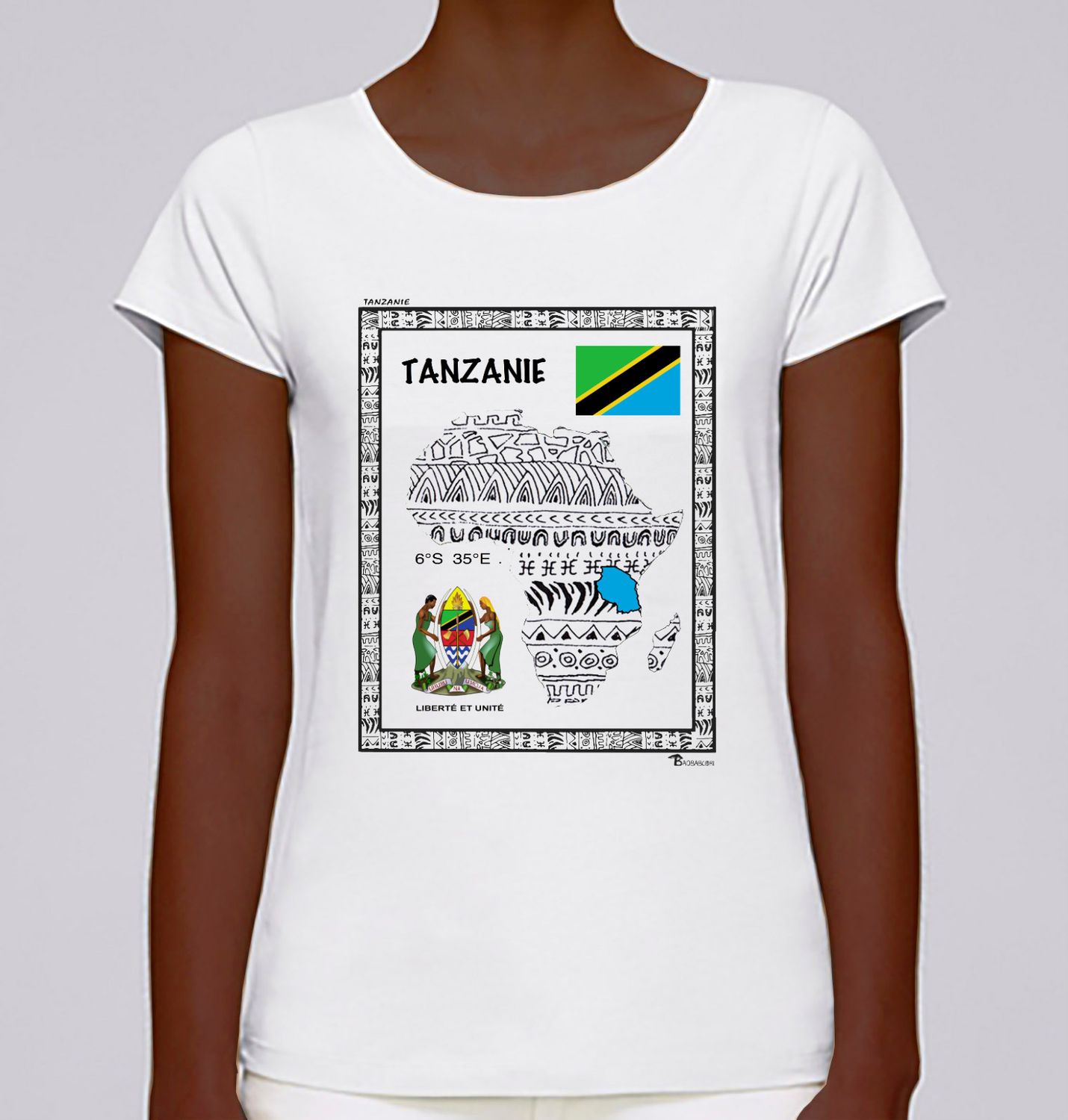 TEE SHIRT PAYS TANZANIE
