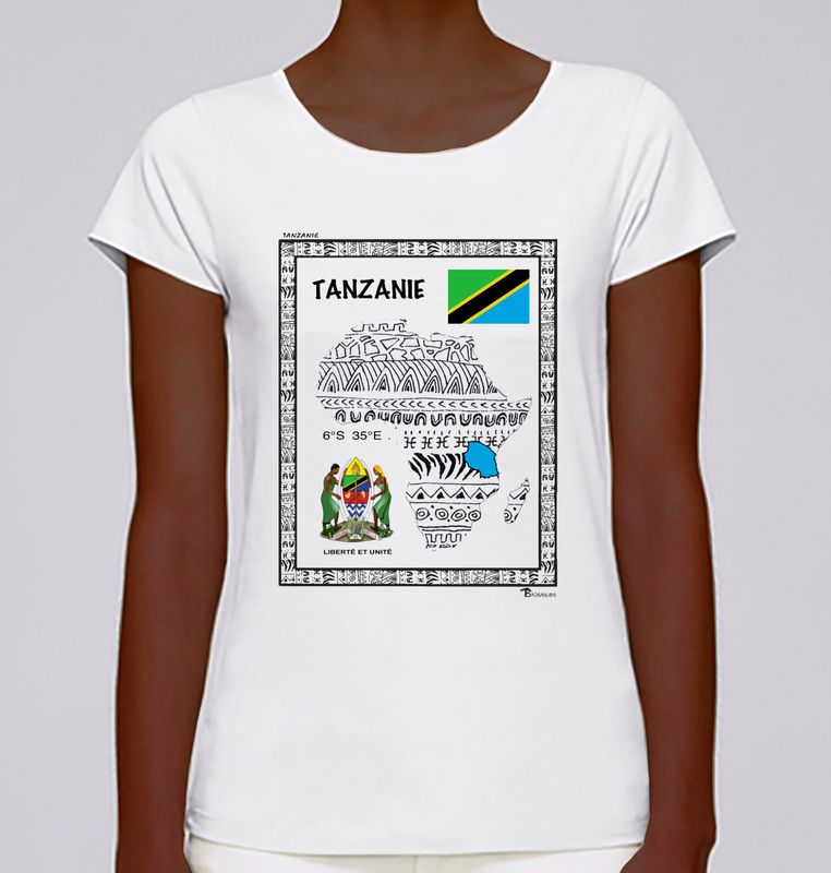 TEE SHIRT PAYS TANZANIE