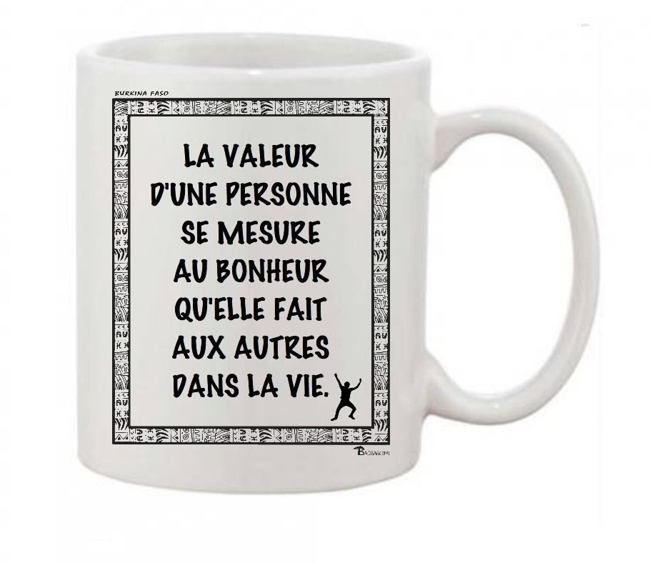 MUG PROVERBE ET CITATION BURKINA BONHEUR