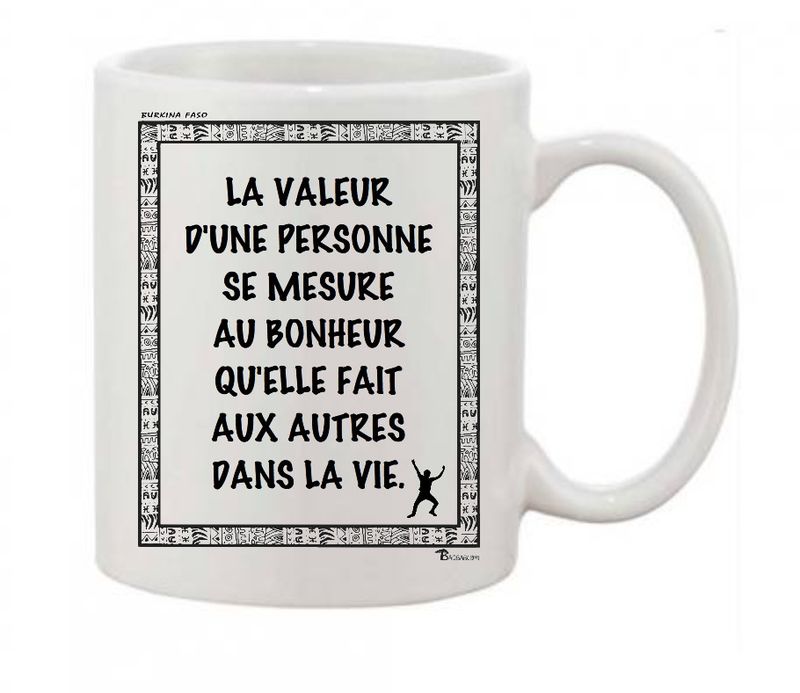 MUG PROVERBE ET CITATION BURKINA BONHEUR