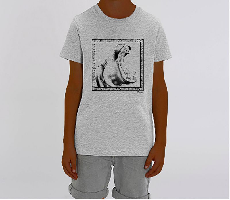 TEE SHIRT FAUNE HIPPOPOTAME