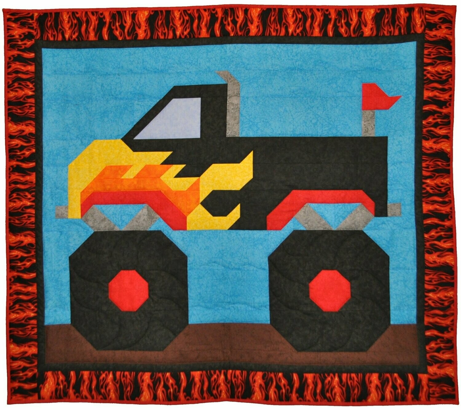 Monster Truck Boy Quilt Pattern - 3 sizes