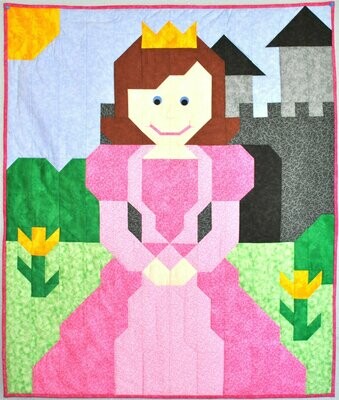 Princess Quilt Pattern - 3 sizes - PDF