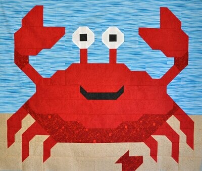Crab Quilt Pattern - 3 Sizes - PDF