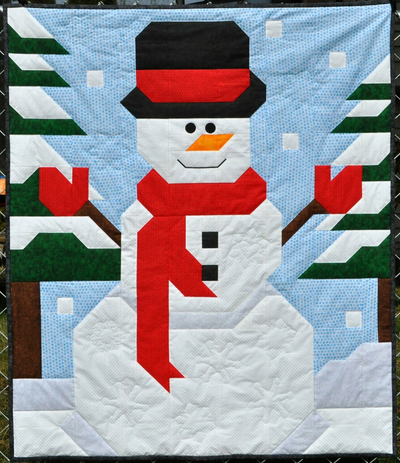 Frosty Friend Quilt Pattern - 3 Sizes - PDF