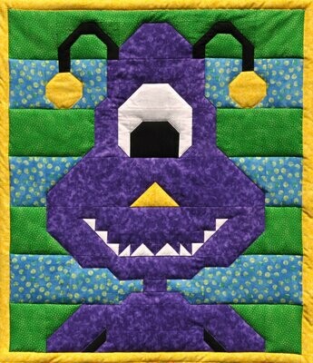 Alien Quilt Pattern - 3 sizes - PDF