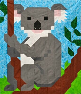 Koala Quilt Pattern - 3 Sizes - PDF