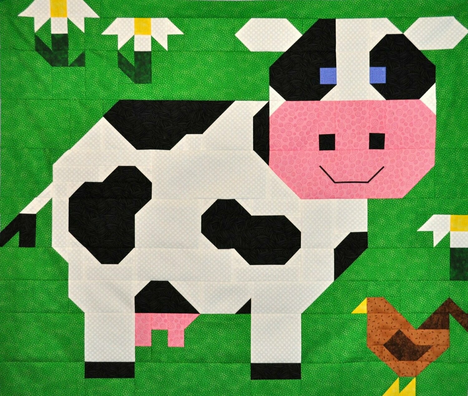 Cow Quilt Pattern - 3 sizes - PDF