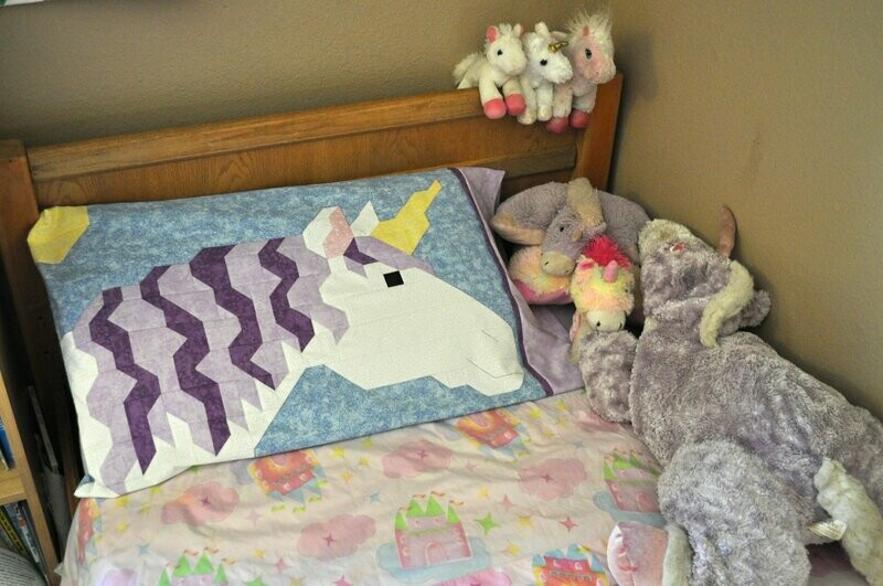 Unicorn Pillowcase Pattern, Finished size 20x33, PDF