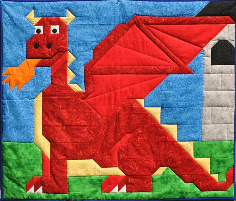Dragon Quilt pattern - 3 Sizes -PDF
