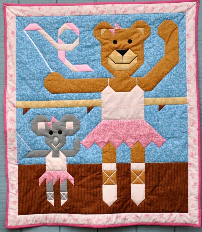Ballerina Quilt Pattern - 3 sizes - PDF