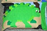 Stegosaurus Pillowcase Pattern - standard size 31x21 - PDF