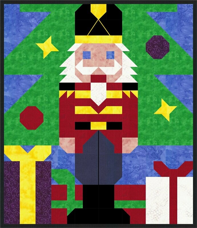 Nutcracker Quilt Pattern - 3 Sizes - PDF