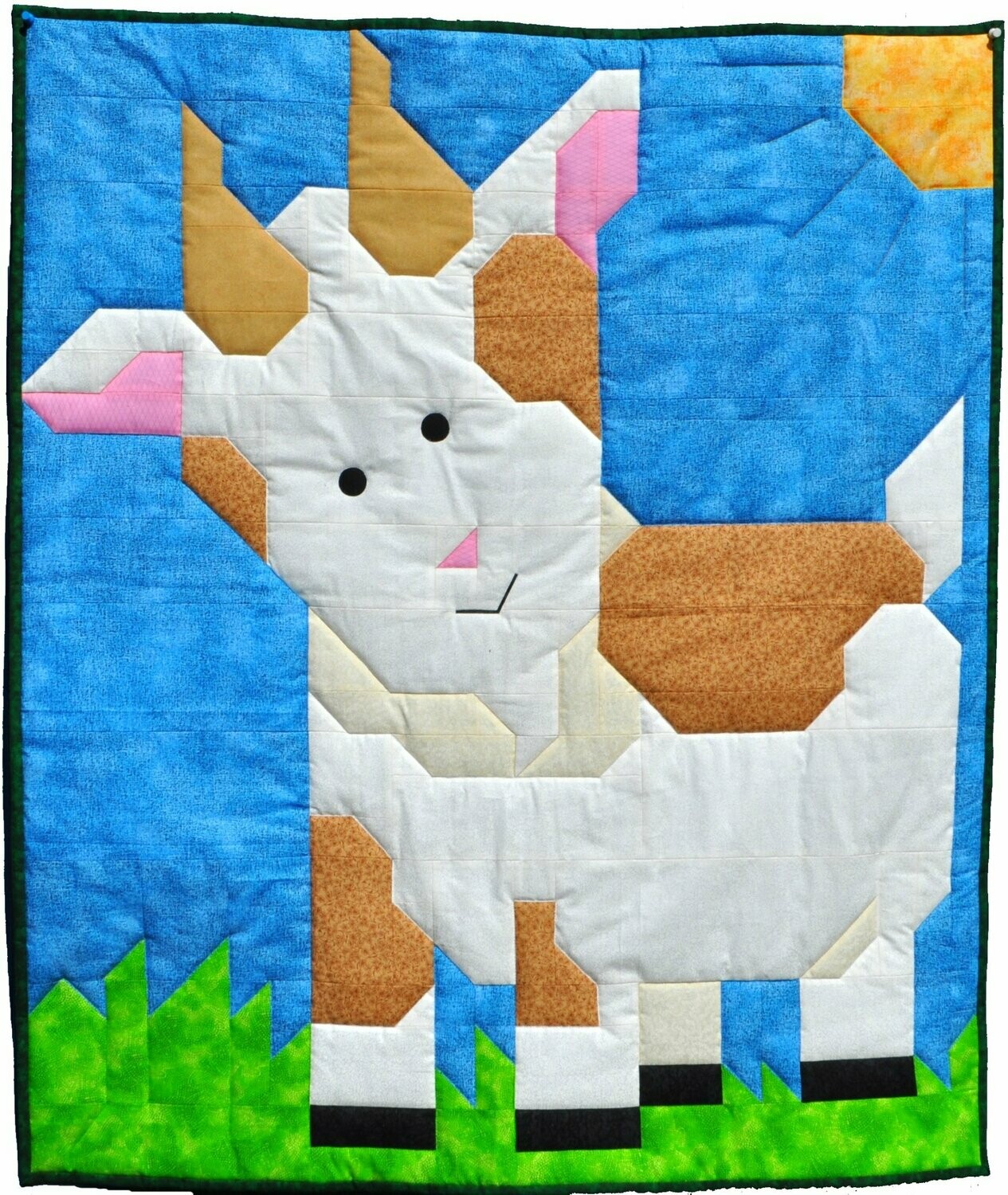 Billy Goat Baby Quilt Pattern - 3 Sizes - PDF