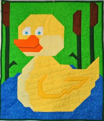 Duck Baby Quilt Pattern - 3 Sizes - PDF