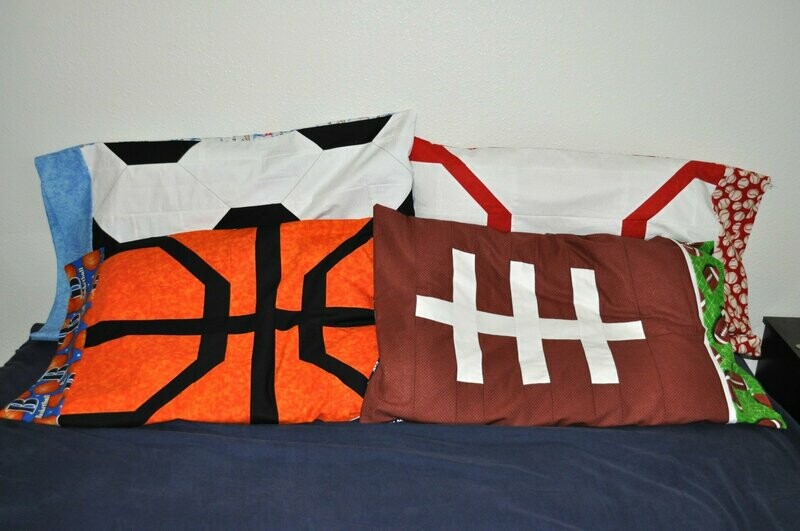 Sport Pillowcase Set -  4 Standard Size 33x21 cases - PDF
