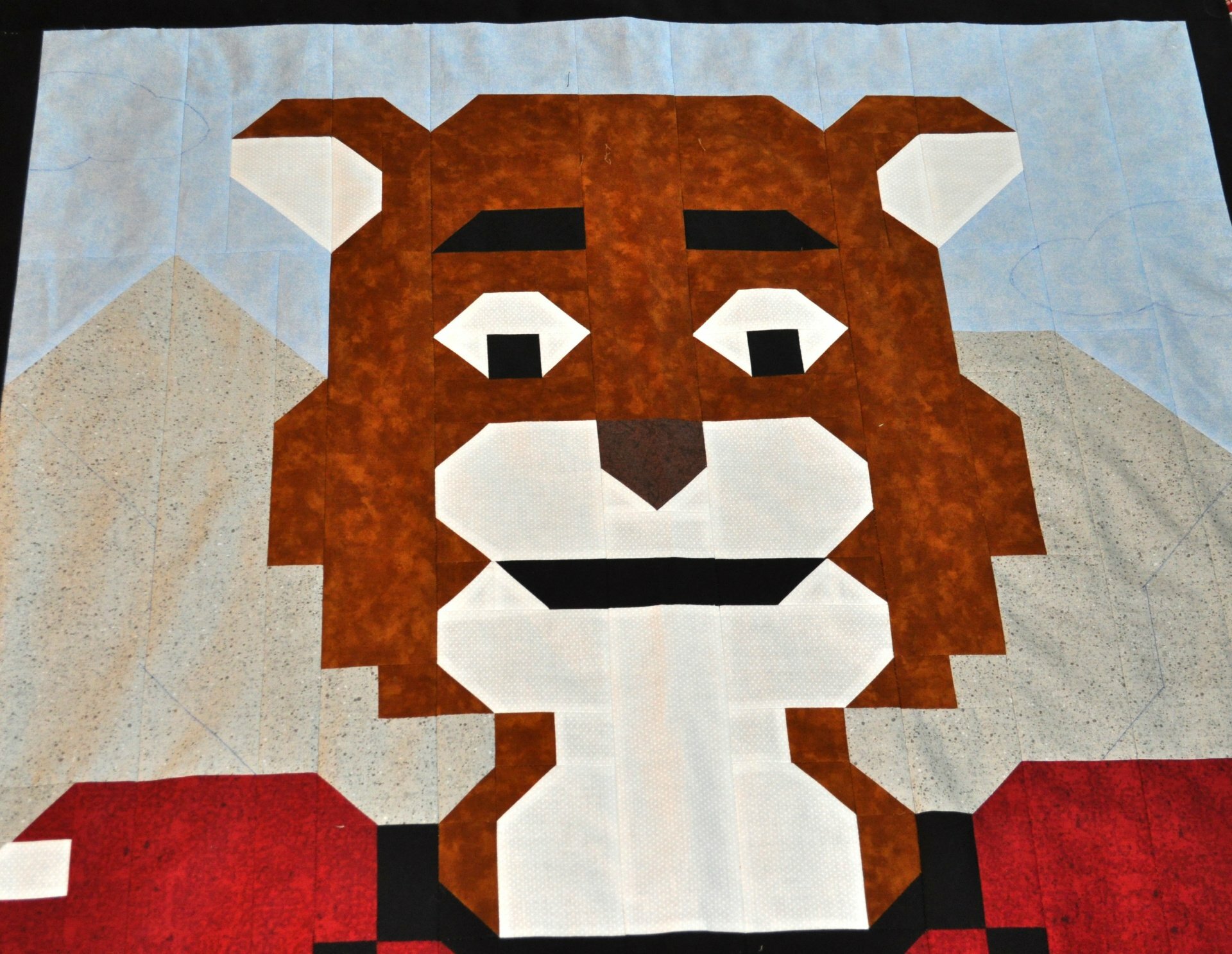 Counted Quilts Football Cougar Quilt Pattern 