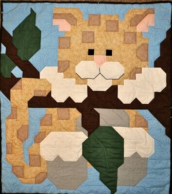 Leopard Baby Quilt Pattern - 3 Sizes - PDF