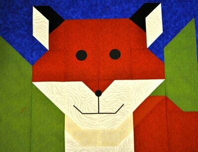 Fox Quilt Pattern - 3 Sizes - PDF