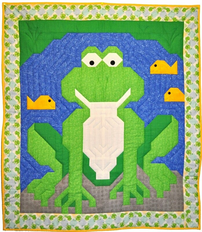 Frog Baby Quilt Pattern - 3 Sizes