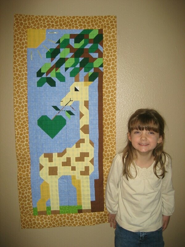 Giraffe Quilt Pattern - 16x40 - PDF