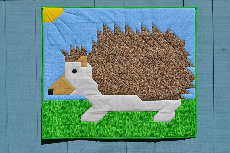 Hedgehog Quilt Pattern - 3 Sizes - PDF