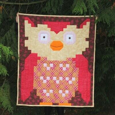 Owl Baby Quilt Pattern - 3 Sizes - PDF