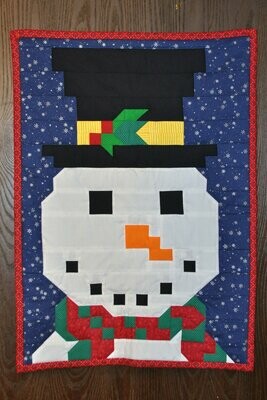 Snowman Door Hanging Quilt Pattern - 20x28 - PDF
