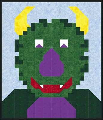 Monster Baby Quilt Pattern - 3 Sizes - PDF