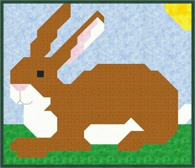 Bunny Baby Quilt Pattern - 3 Sizes - PDF