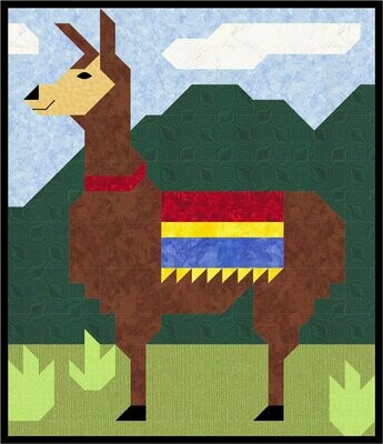 Llama Quilt Pattern - 3 Sizes - PDF