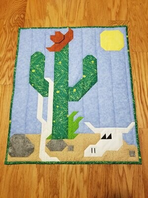 Desert Cactus Quilt Pattern, 3 Sizes, PDF instant download