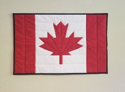 Canadian Flag Quilt Pattern 31x20 PDF