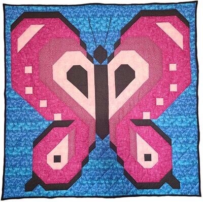 Butterfly Quilt Pattern 3 Sizes Instant Download PDF