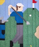 Golfer Quilt Pattern with 3 sizes