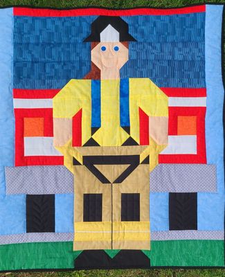 Fire Fighter Quilt Pattern with 3 sizes