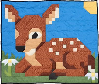 Fawn Baby Quilt Pattern, 3 Sizes Fawn Baby Quilt Pattern, 3 Sizes