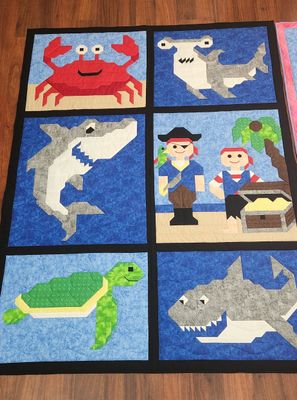 Treasure Cove Twin Size Quilt Pattern (64x84) Treasure Cove Twin Size Quilt Pattern (64x84)