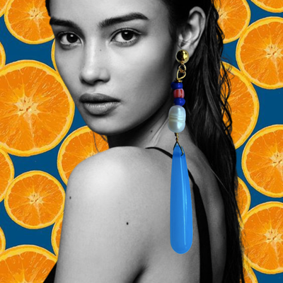 Oorbellen met waterdruppel