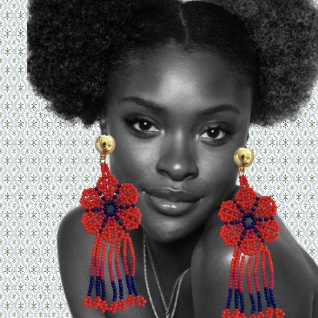 Oorbellen met kralen