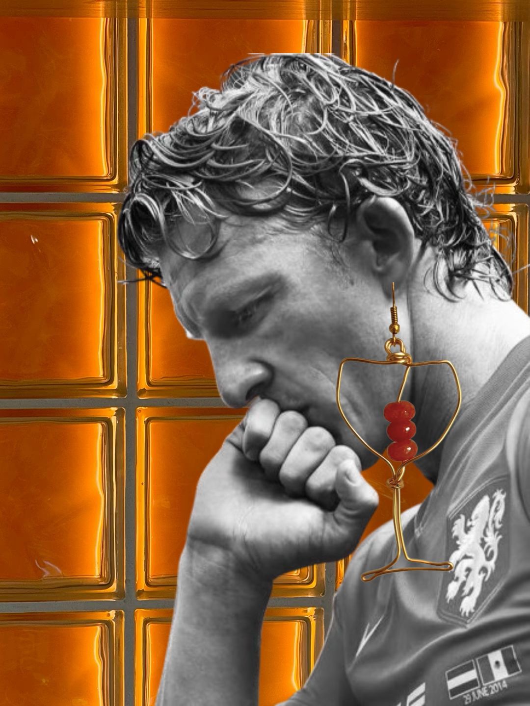 Oorbellen Aperol met sinaasappel