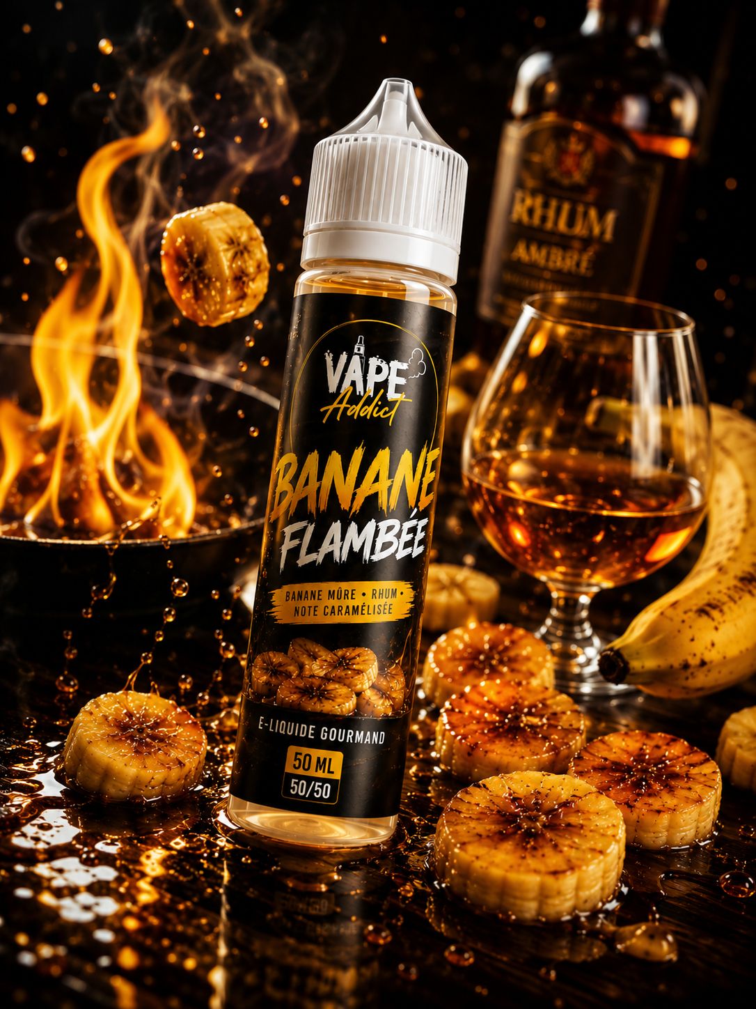 E-liquide Banane Flambée – Vape Addict