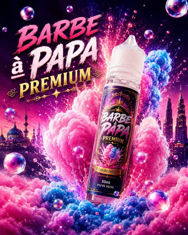 E-liquide Barbe à Papa Premium 50 ml