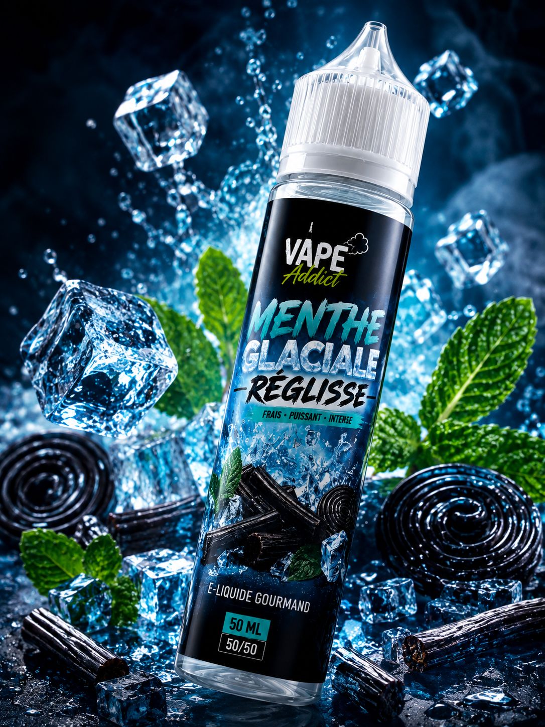 Menthe Glaciale / Réglisee Vape Addict Juice