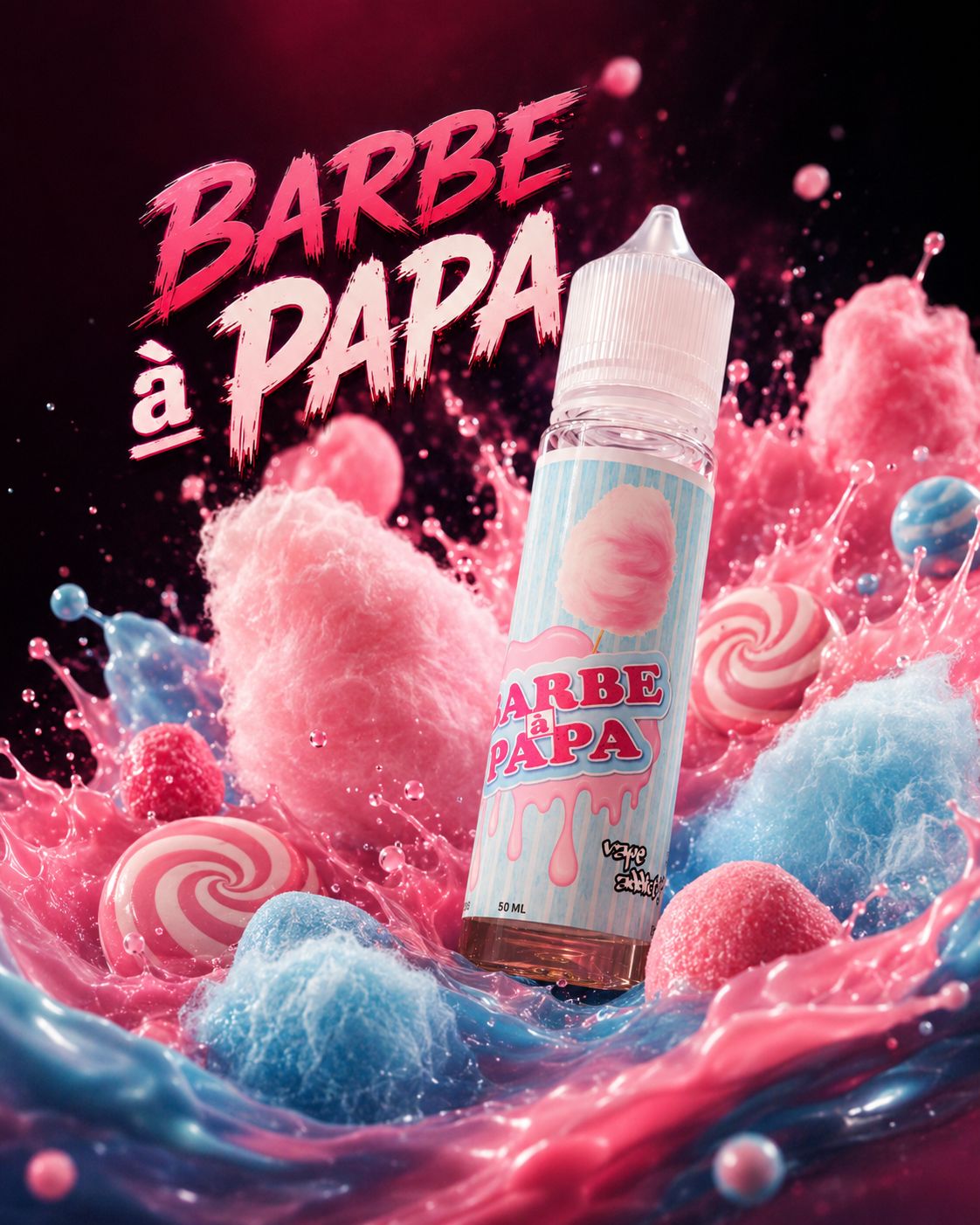 Barbe à Papa – Vape Addict – 50 ml